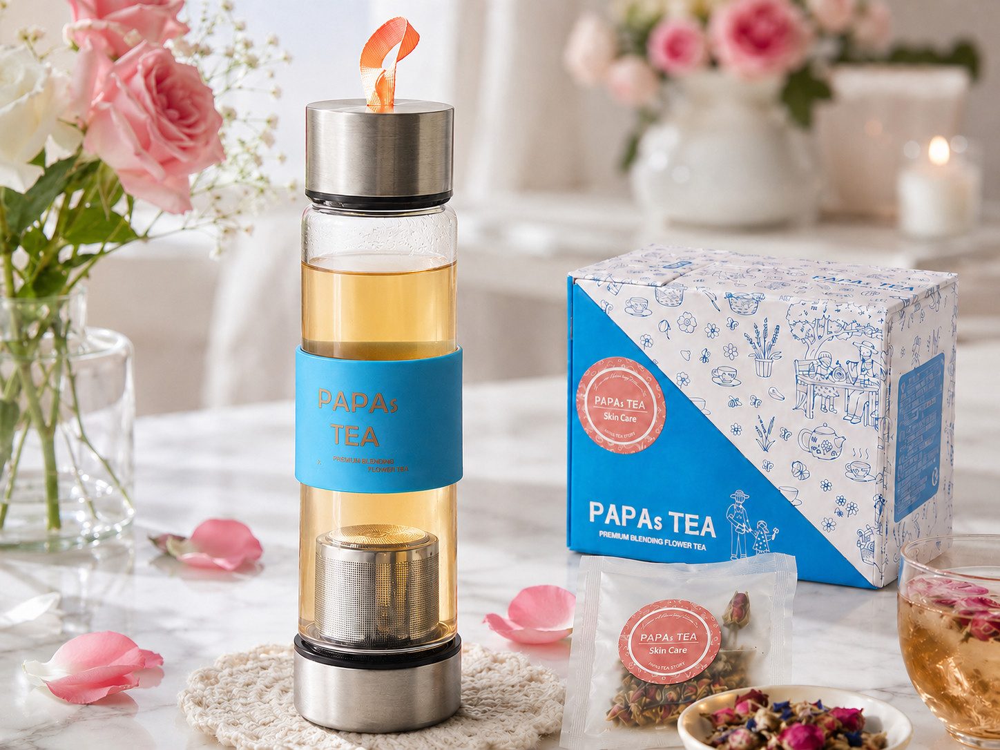 Skin Care 장미와 티보틀